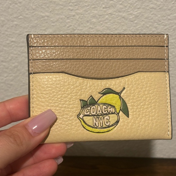Coach Cream and Tan Card Holder - Picture 9 of 9